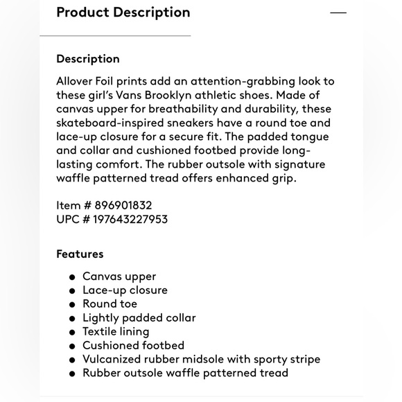 New Vans Lavender and White Glitter Sneakers Size‎ 6 Kids - Picture 2 of 8